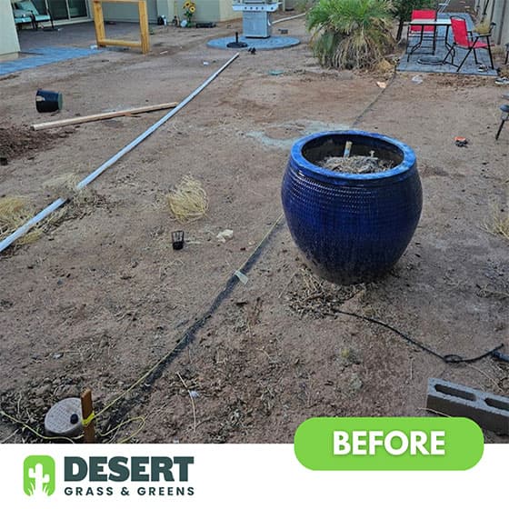 Artificial turf project near Queen Creek, Arizona