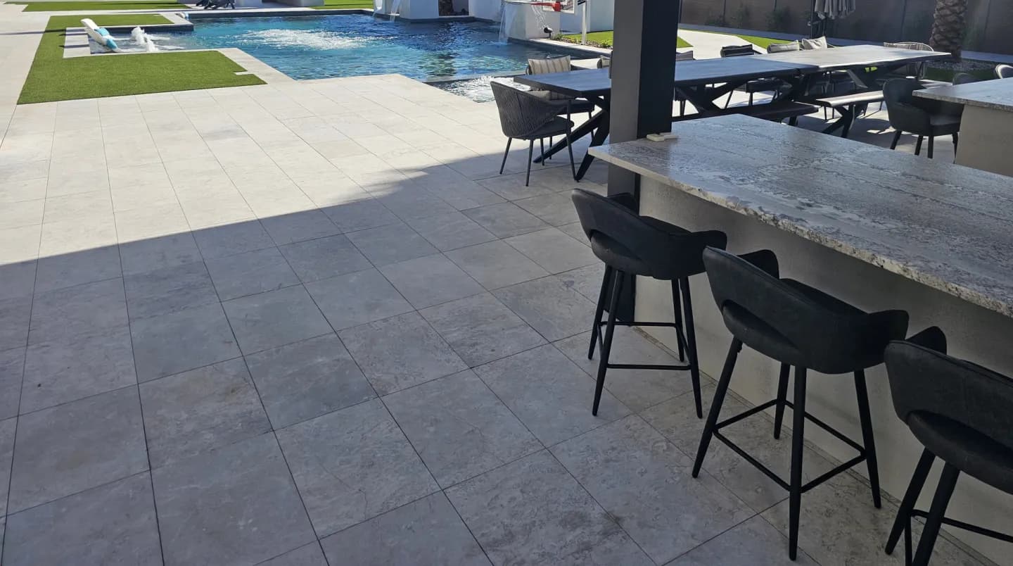 Paving Stones installation by Desert Grass & Greens